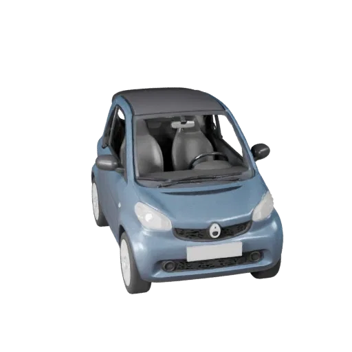 Компактный автомобиль 3D модель для Blender - Готовый к рендерингу ассет
