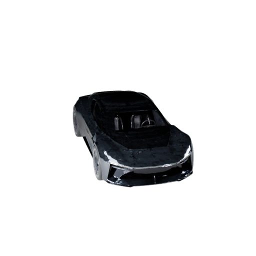 Концепт-кар 3D модель для Unity - Низкополигональный игровой ассет