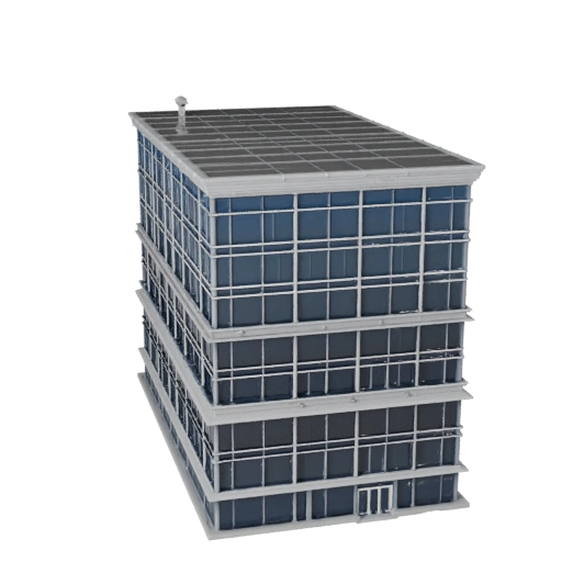 Modello 3D Facciata Continua per Unity - Asset di Gioco