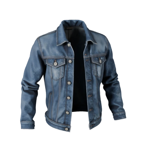 Denim Jacket 3D Asset for Cinematic Studio Renders
