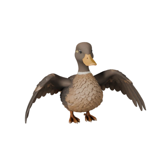 Высокополигональная 3D модель утки - Детальный STL ресурс для печати | PBR