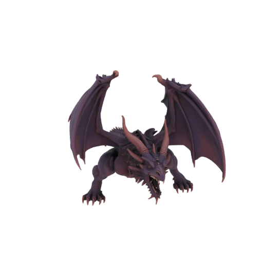 Фэнтези дикий дракон босс миниатюра STL