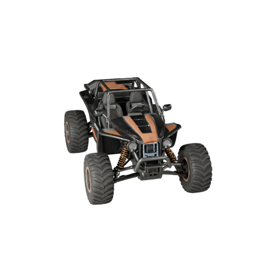 Готовый к игре 3D-модель багги для использования в реальном времени PBR Asset (Legacy)