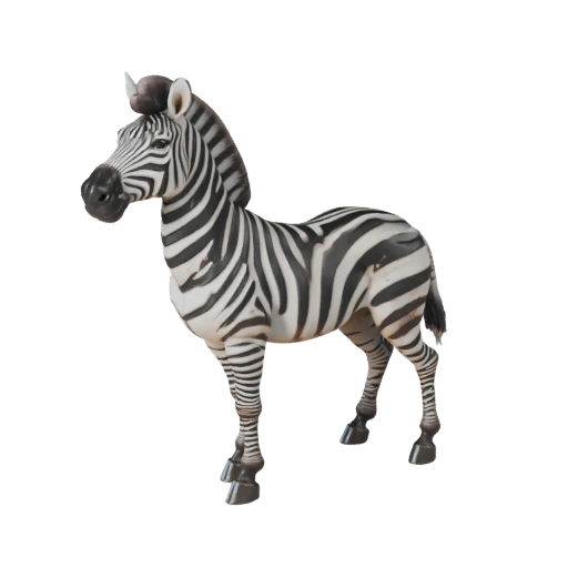 Реалистичная 3D модель зебры - rigged PBR ассет для игр | Royalty-Free