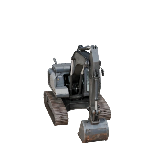 Экскаватор 3D модель готов к игре для использования в реальном времени PBR ресурс