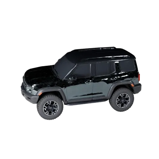 3D-модель Hover Suv, вид в три четверти в студии, готовый к работе в Blender актив транспортного средства с увеличенным дорож