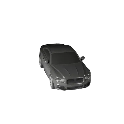 Печатаемая 3D-модель классического автомобиля STL, изометрический вид, готовый к печати транспортный ресурс с линиями кузова,