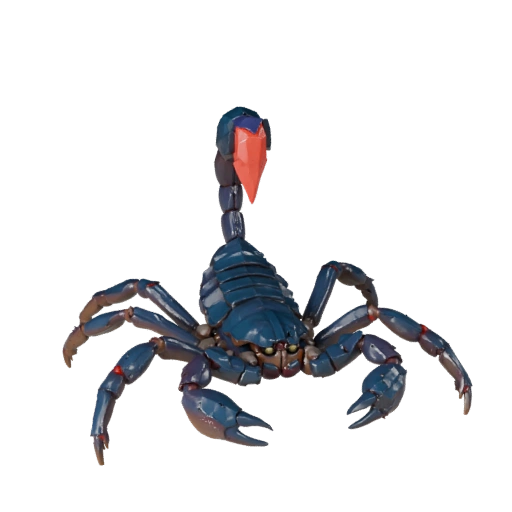 3D модель скорпиона для Blender - PBR-ресурс с текстурами | PBR