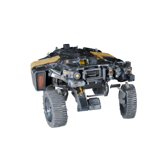 Высокополигональный лунный грузовой вездеход 3D модель для студийных рендеров