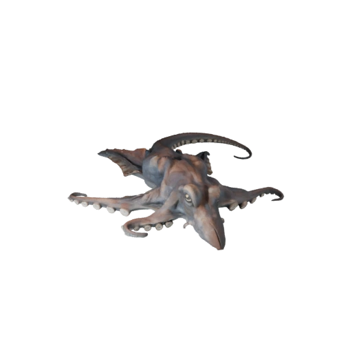 Реалистичный 3D модель осьминога - rigged PBR ассет для игр | PBR