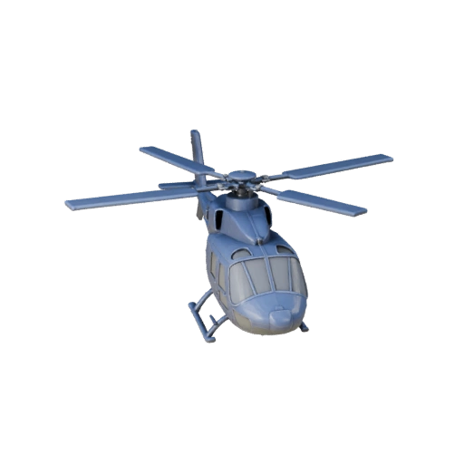 Печатный спасательный вертолет STL 3D модель - Дисплей