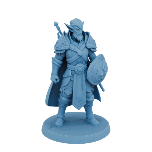 Фэнтези Эльф Лучник Миниатюра STL - Оборонительная