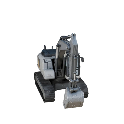 Мини-экскаватор 3D модель для Unity - Низкополигональный игровой ассет