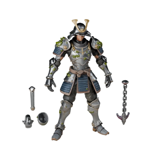 Аниме Самурай в Броне - Модель Персонажа с Ригом