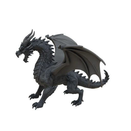 Теневой дракон босс-монстр миниатюра для 3D печати stl