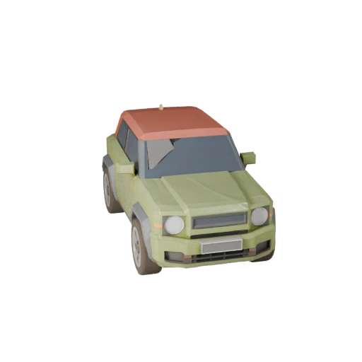 Низкополигональная 3D модель купе для Unity и Unreal PBR Asset (Legacy)