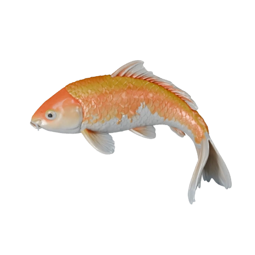 Высокополигональная 3D модель рыбы кои - Детальный STL ресурс для печати