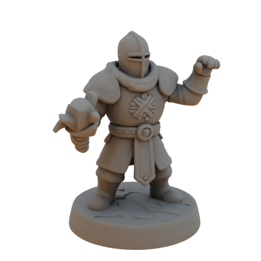 Средневековый истребитель миниатюра STL - Атака