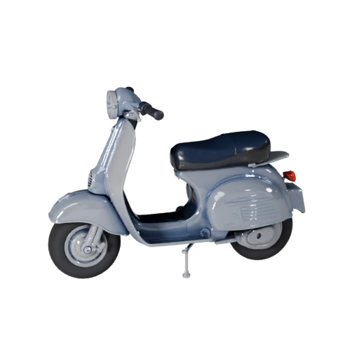 Ретро-скутер 3D модель для Unreal Engine - Готов к игре