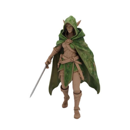 Фэнтези эльф изгой миниатюра STL - Исследование