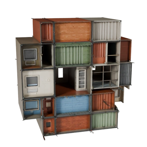 Stylized Modular Village Kit 3D Model - Game Asset