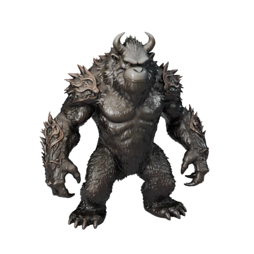 Реалистичный снежный человек 3D модель - rigged PBR актив для игр | Бесплатно