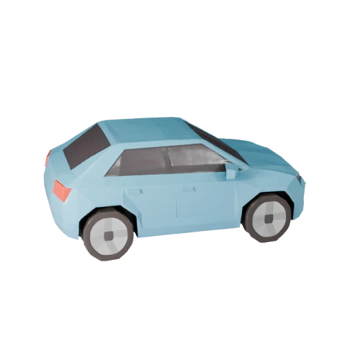 نموذج سيارة كهربائية منخفض المضلع لـ Unity & Unreal Games (Legacy)