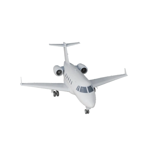 Частный самолет 3D модель для Unreal Engine - Готовый игровой ассет