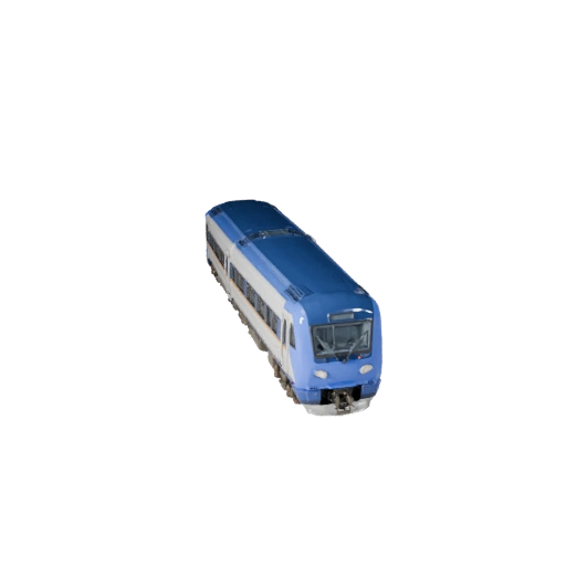 Высокоскоростной поезд 3D модель для Blender и игр - Реалистичный