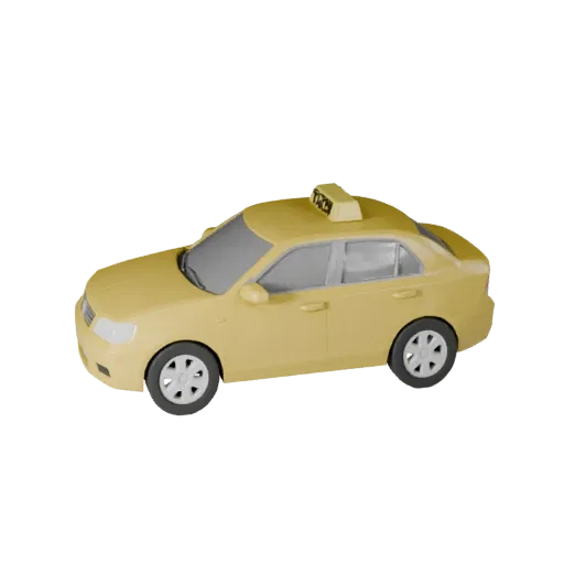 Печатная 3D модель такси STL для коллекционирования и демонстрации