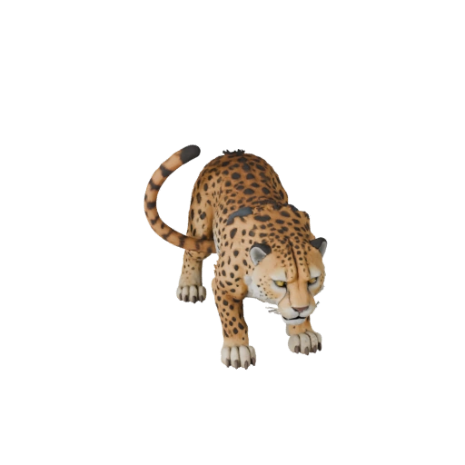 Высокополигональная 3D модель гепарда - Детальный STL-ресурс для печати