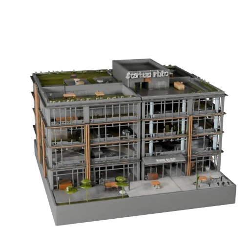 Startup Hub Office 3D Model for Blender - Render Asset
