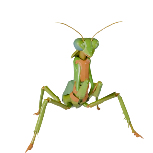 Высокополигональный богомол 3D модель - Детализированный STL ресурс для печати