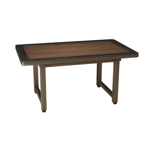 Минималистичный обеденный стол, реалистичная 3D-модель, столовая, студийный рендер в трех четвертях, детализация текстуры дер