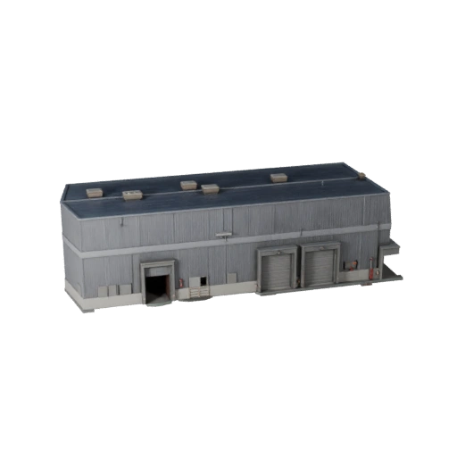 Low Poly Logistics Center 3D Model for Realtime Game Asset