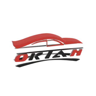 3D модель красного силуэта спорткара с логотипом 'OKTAN' в металлическом черном и красном цвете.