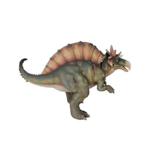 Мультяшный паразауролоф 3D модель - Стилизованный ассет для анимации