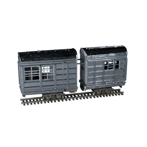 Высокополигональный грузовой поезд 3D модель для студийных рендеров