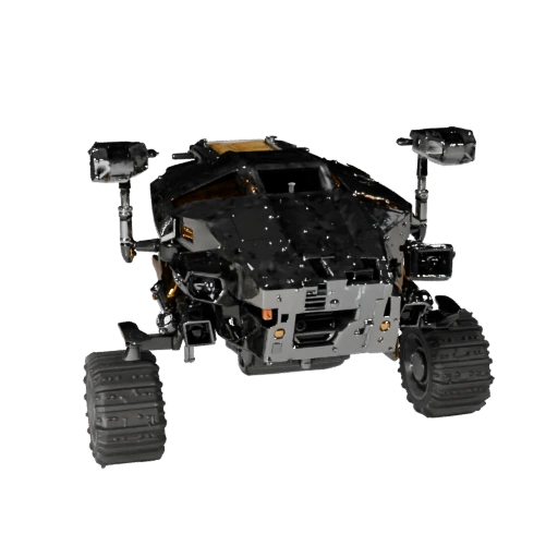 3D модель лунного грузового вездехода для Unity - Низкополигональный PBR ассет