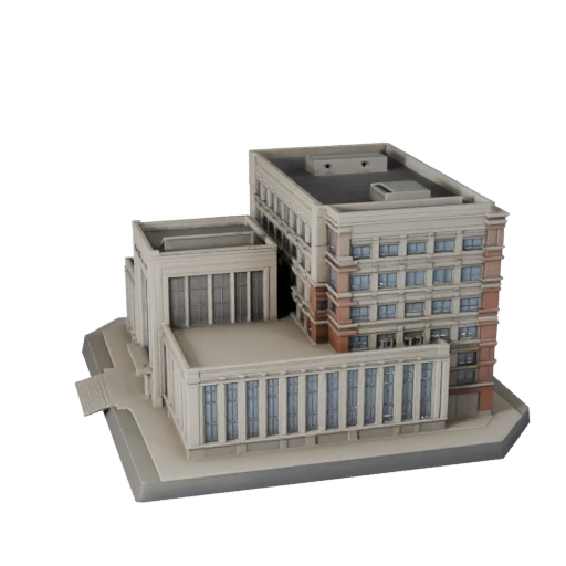 نموذج جناح عام عالي الدقة ثلاثي الأبعاد للتصور المعماري