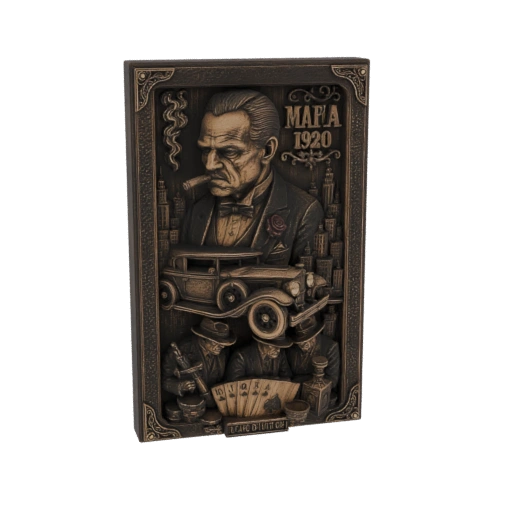 3D модель сцены из жизни мафии 1920-х