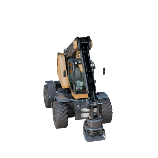 3D модель телескопического погрузчика для Blender и игр - Реалистичный PBR