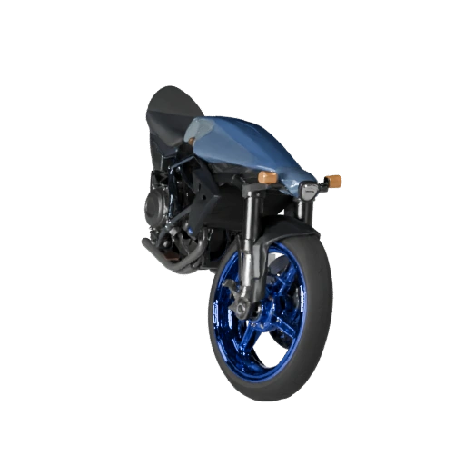 Высокополигональный мотоцикл 3D модель для студийных рендеров - PBR