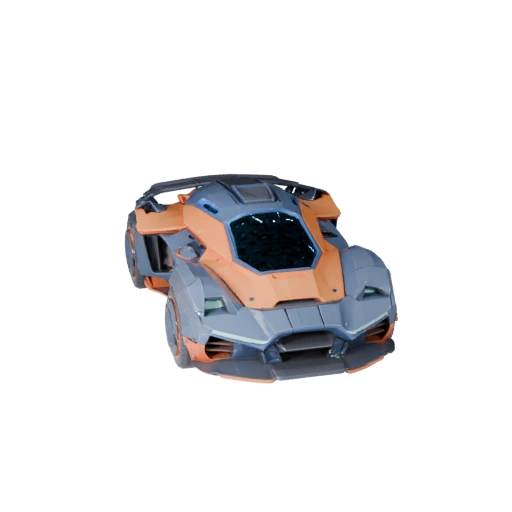 Ховеркар 3D Модель для Unity - Низкополигональный игровой ассет