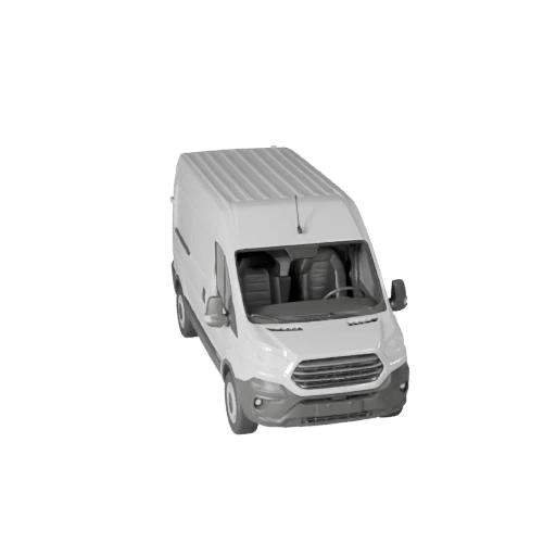 3D модель фургона для Unity - Низкополигональный игровой ассет