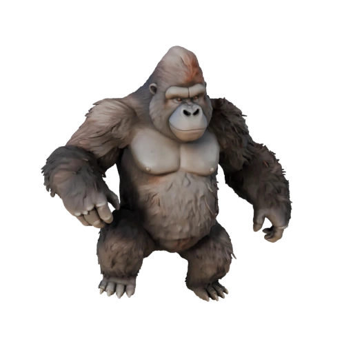 3D модель гориллы для Unity - Готовый игровой ассет, FBX | Бесплатно