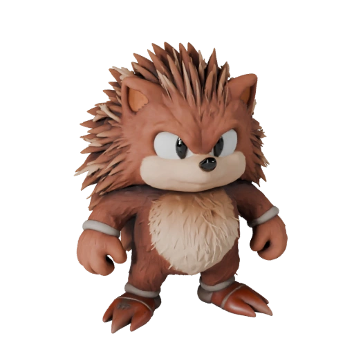 Мультяшный ёж 3D модель - Стилизованный ассет для анимации | PBR