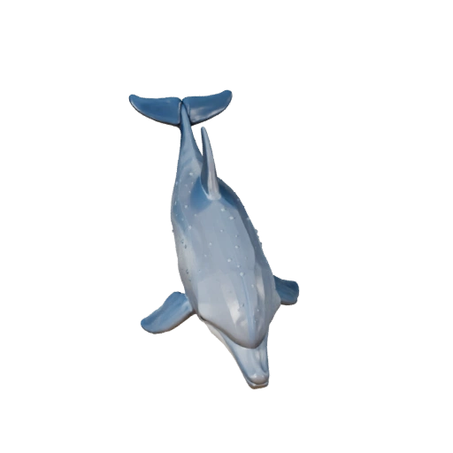 Низкополигональная 3D модель Афалины - Игровой ресурс Unity с FBX