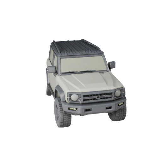 Печатный внедорожник с парящим эффектом STL 3D модель - Дисплей и Коллекционирование