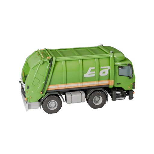 Готовый к игре мусоровоз 3D модель для использования в реальном времени (Legacy)